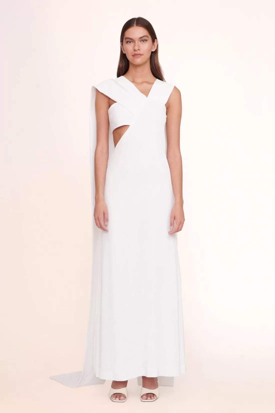 STAUD - TITANIUM DRESS WHITE