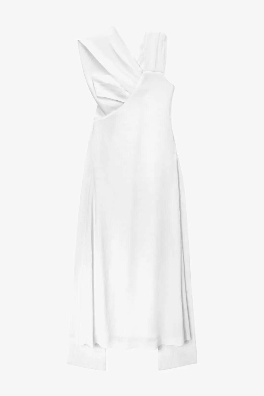 STAUD - TITANIUM DRESS WHITE