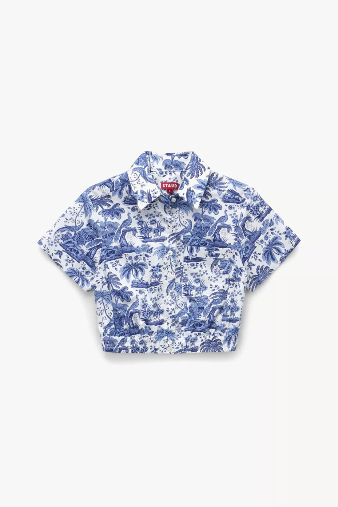 STAUD - TRANSIT TOP BLUE TOILE