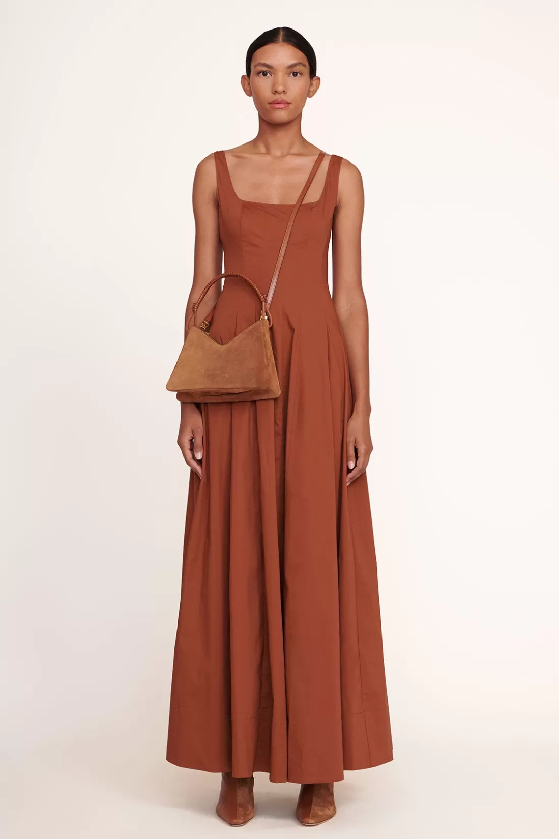 STAUD - VALERIE SHOULDER BAG TAN