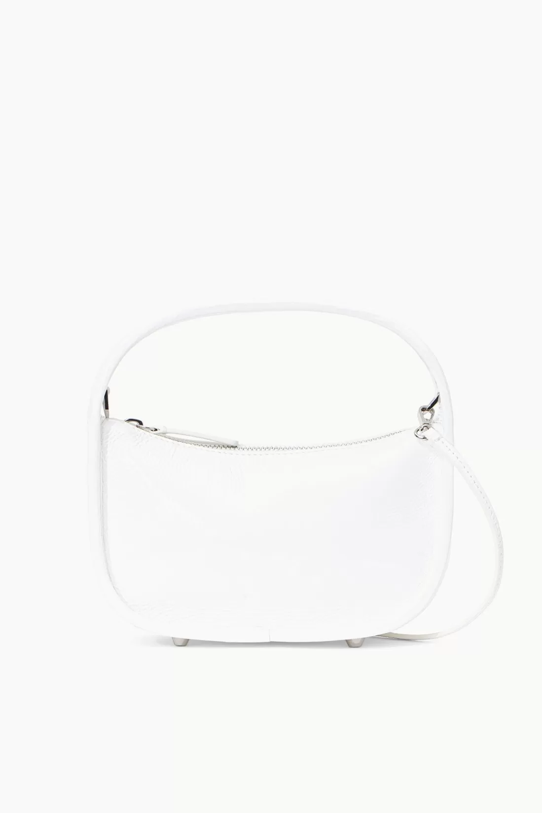 STAUD - VENICE CROSSBODY PATENT WHITE