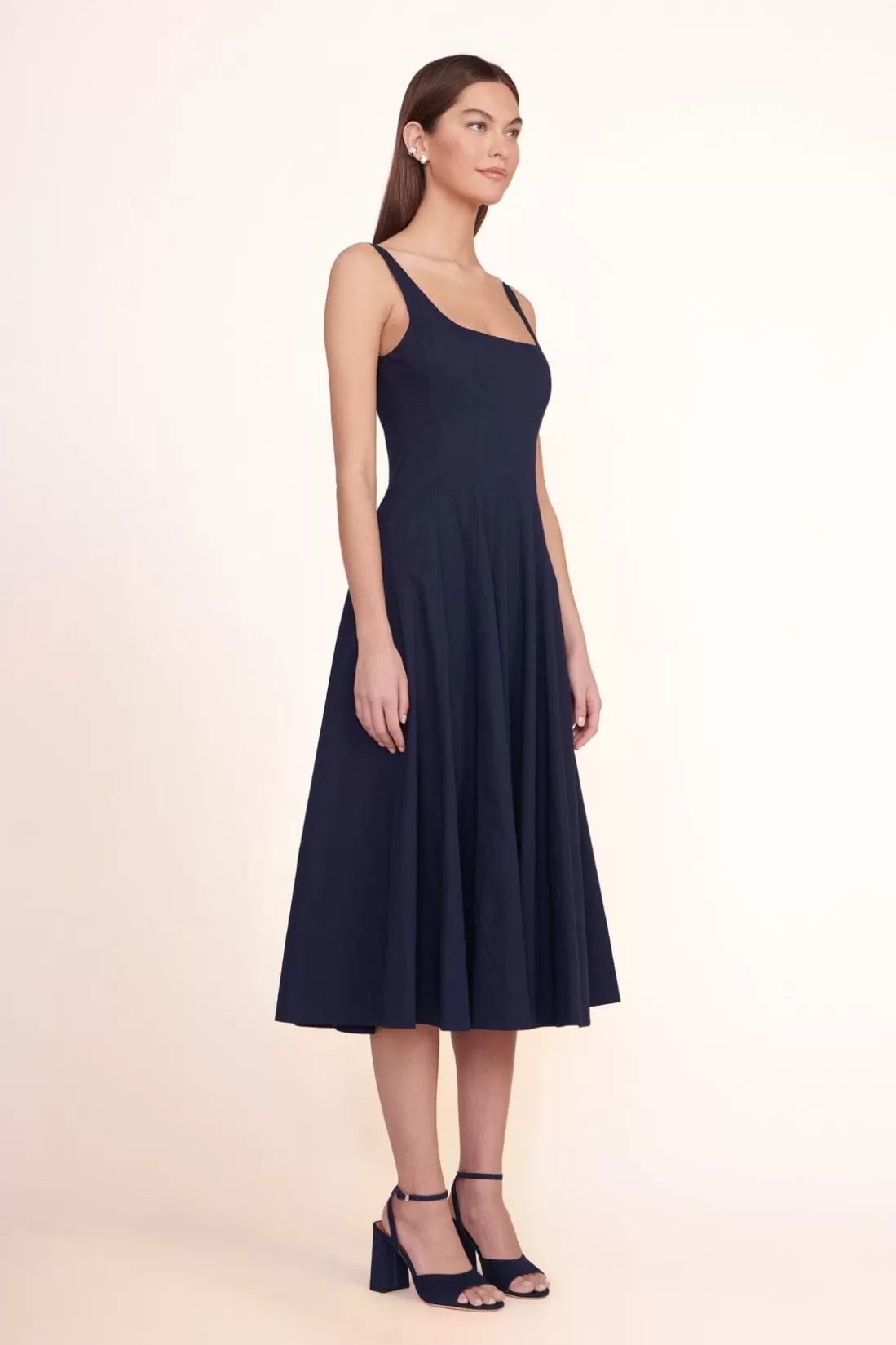 STAUD - WELLS DRESS NAVY